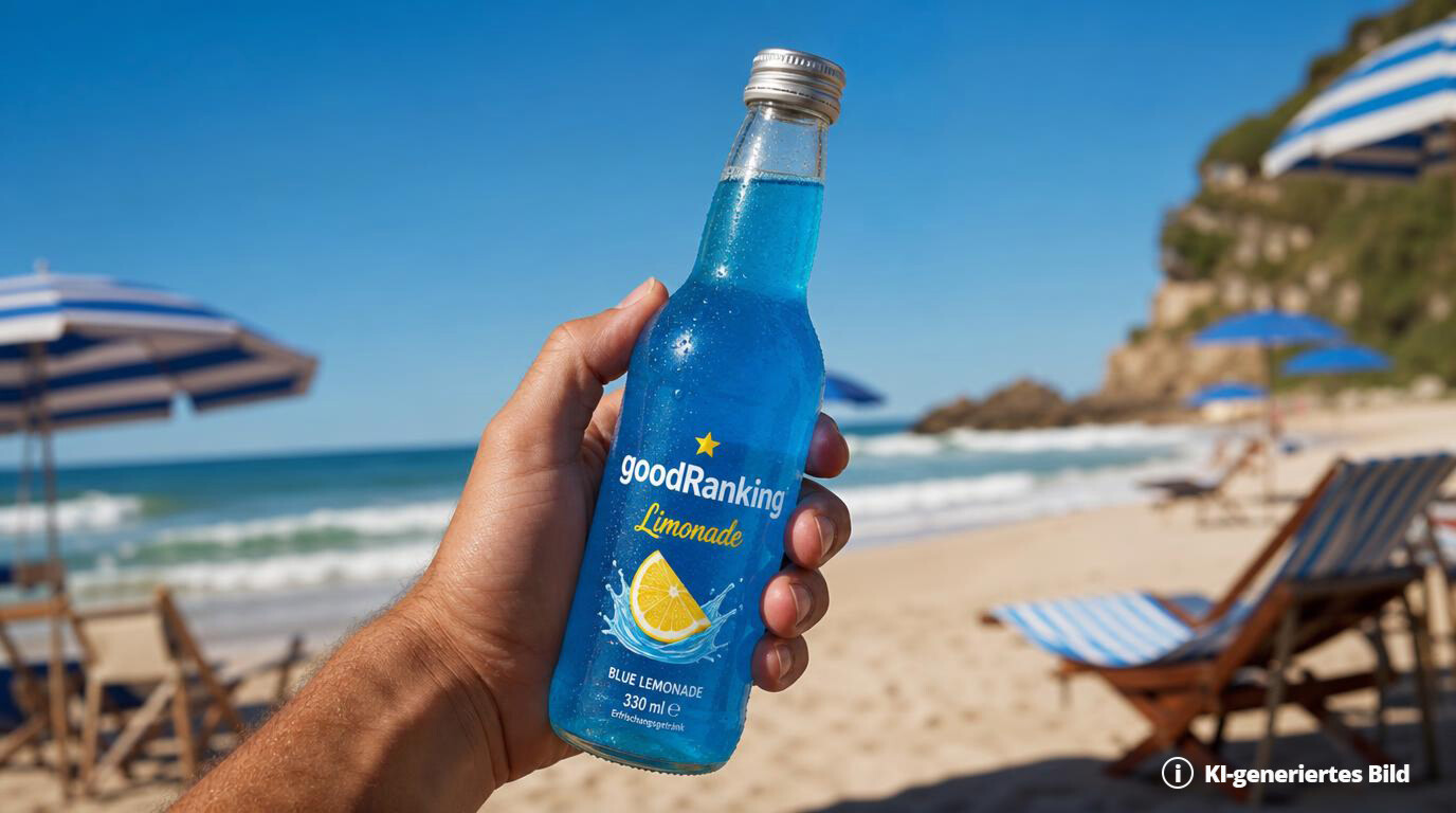 Ein KI-generiertes Bild zeigt eine fiktive Limonade